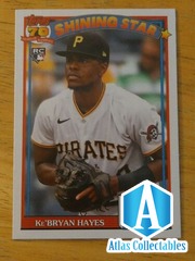 2021 Topps Archives KE'BRYAN HAYES '91 Bazooka Shining Star RC #91BZ-2 - Pirates